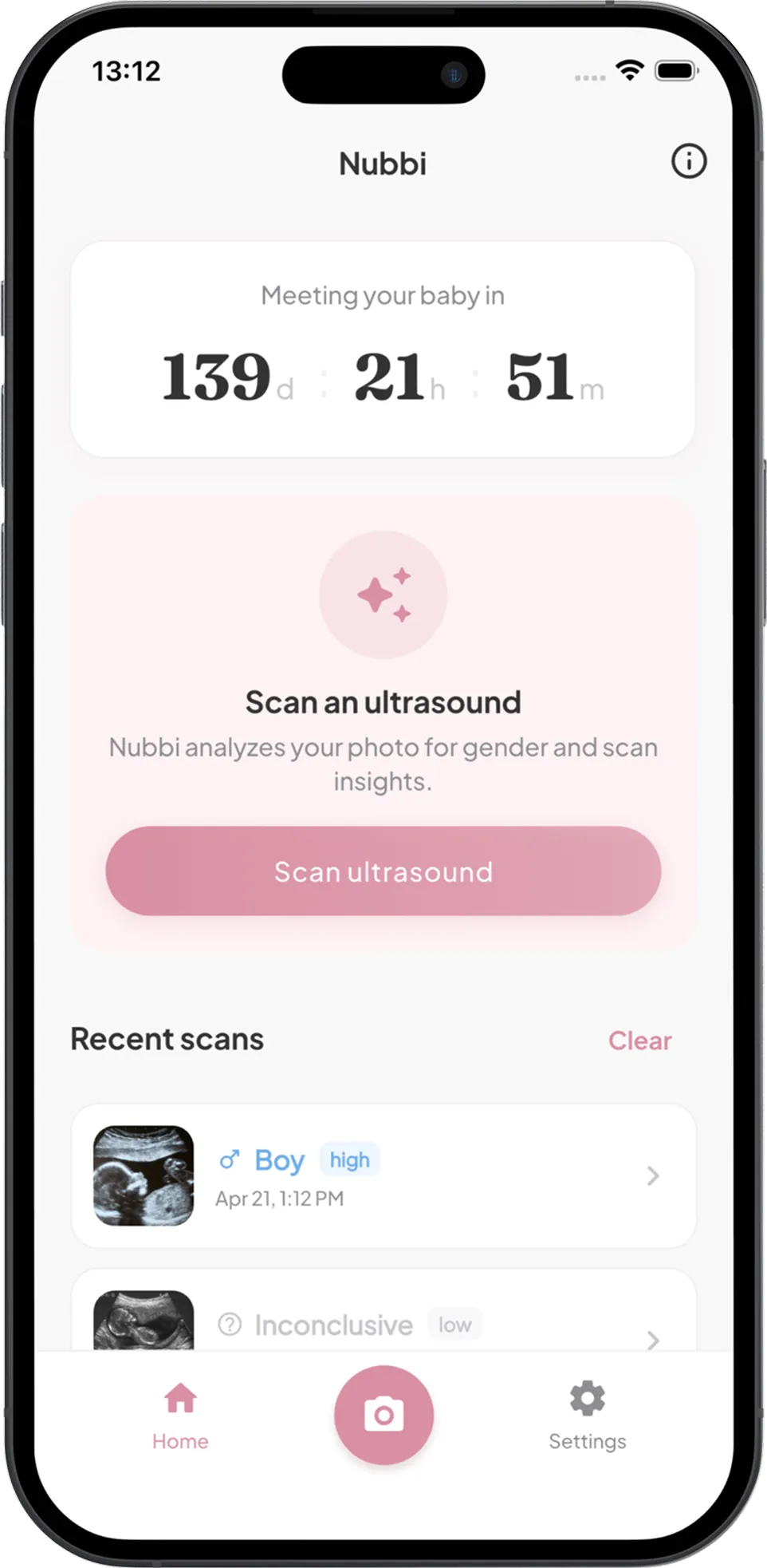 Baby Gender Scanner: Nubbi screenshot, screen 2