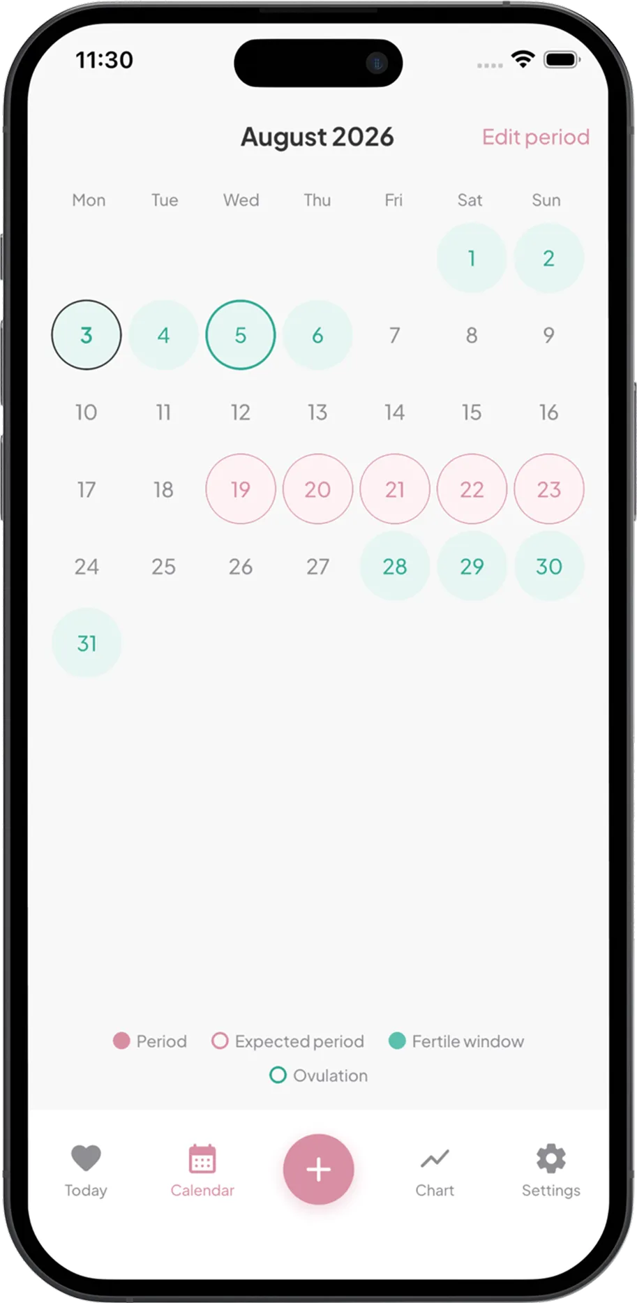 Ovulation Tracker: PCOS Log screenshot, screen 2