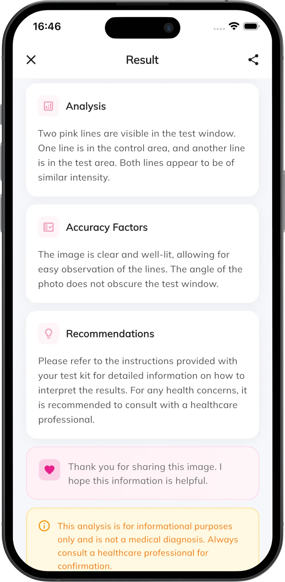 Pregnancy Test Checker + screenshot, screen 3