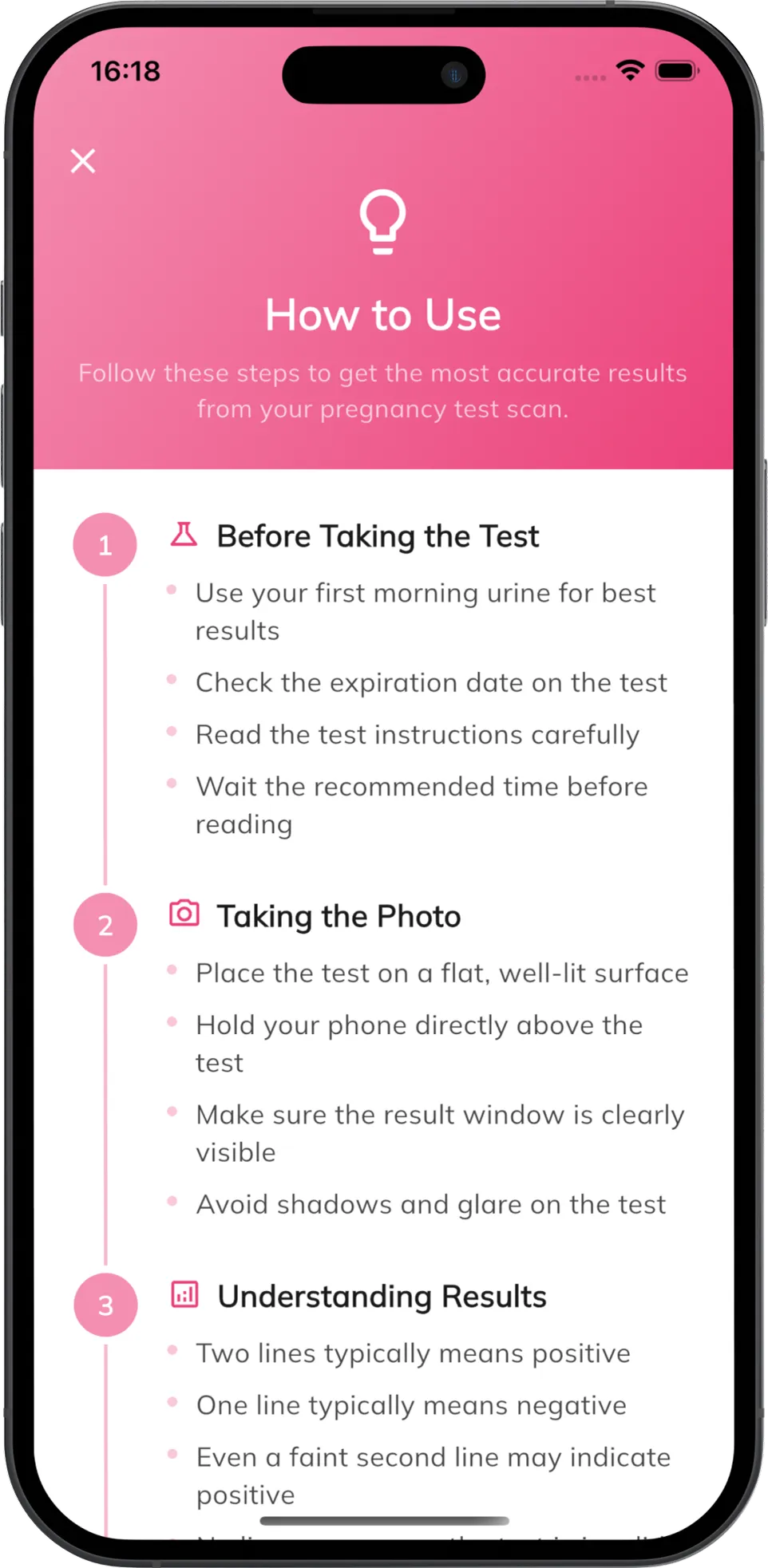 Pregnancy Test Checker + screenshot, screen 4